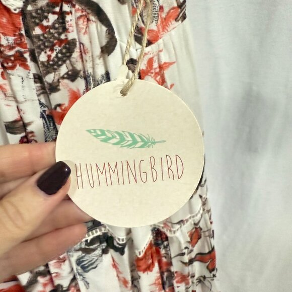 Hummingbird Floral Lace Detail Maxi Dress Size S NWT - Picture 5 of 9